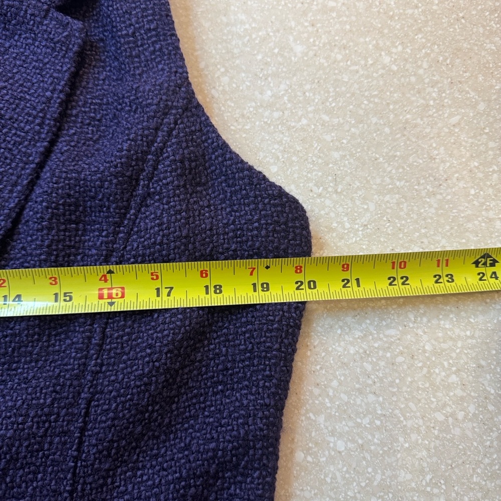 Coldwater Creek Wool Blend Sweater Vest Purple Sz M - Picture 6 of 7